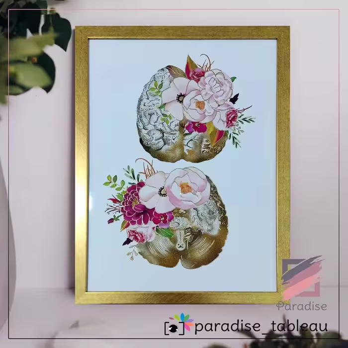 تابلو دکوراتیو طرح   مغز و اعصاب