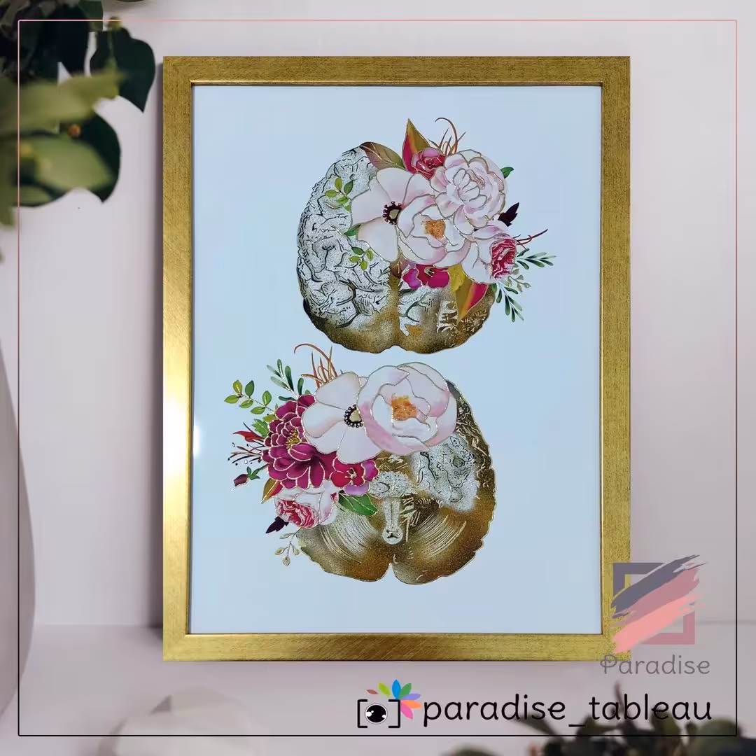 تابلو دکوراتیو طرح   مغز و اعصاب