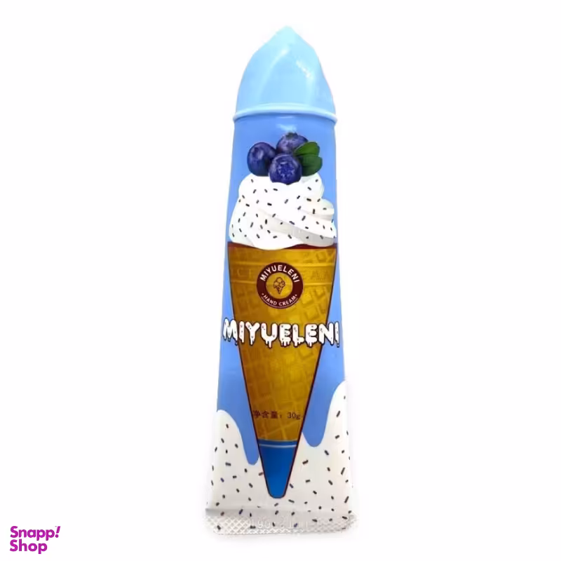 کرم مرطوب کننده دست میولنی طرح بستنی مدل بلوبری کد 04 حجم 30 میلی لیتر