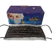 ماسک 3لایه شرکتی فول پرس مشکی رنگ برند یگانه