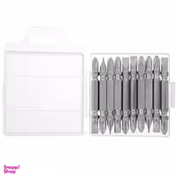 سری پیچ گوشتی دوطرفه سیلور مدل Chrome Mirror بسته 10 عددی