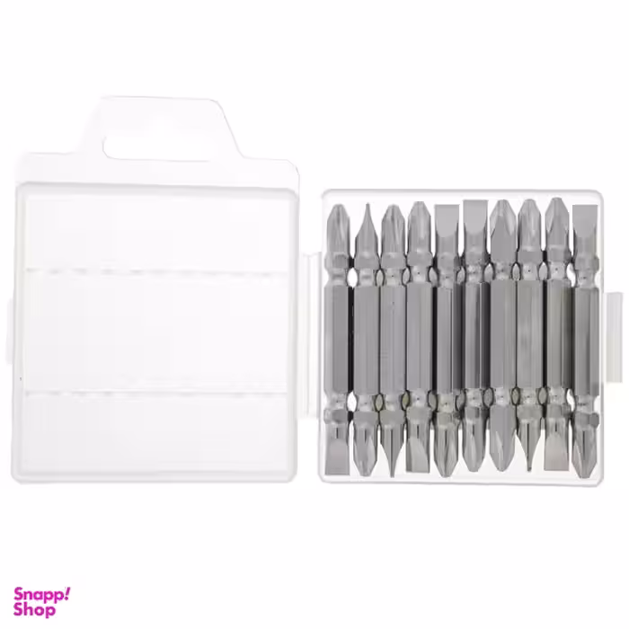 سری پیچ گوشتی دوطرفه سیلور مدل Chrome Mirror بسته 10 عددی