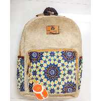 کوله پشتی سنتی طرحدار یوتاب (رنگ کرم)