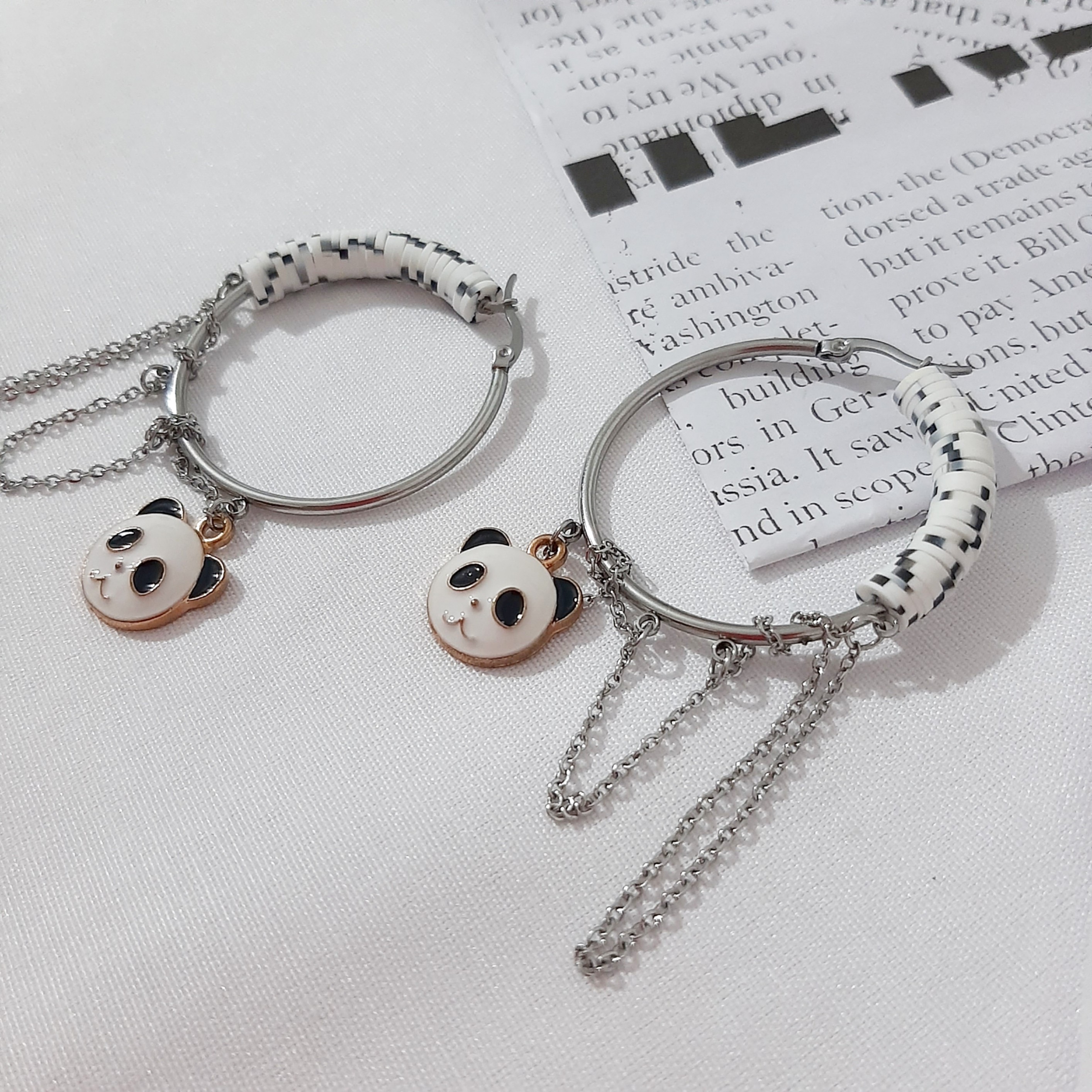 گوشواره حلقه ای آویزدار