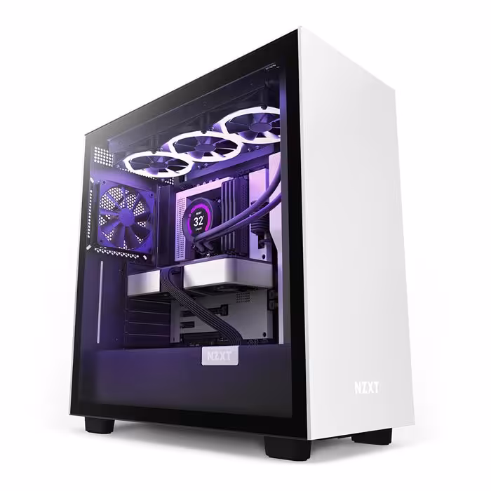 کیس ان زد ایکس تی NZXT H7 Matte White/Black