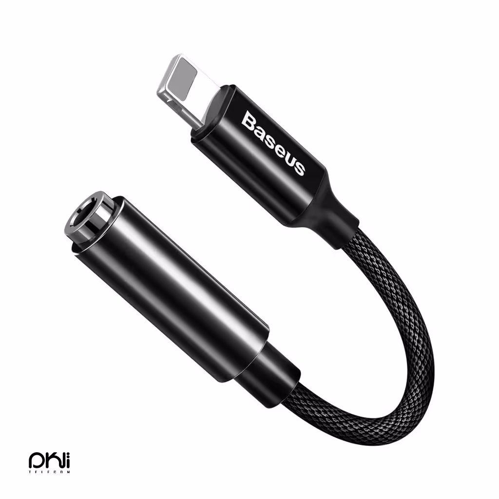 قیمت و خرید مبدل لایتنینگ به صدا بیسوس Baseus lightning to 3.5mm - تلکام