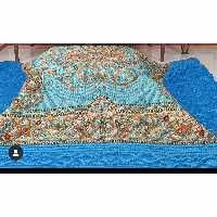 لحاف کرسی سنتی ترمه طرح افشار