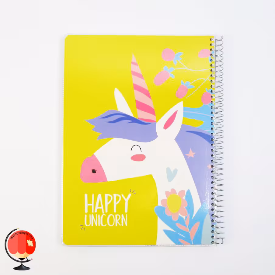دفتر مشق 80 برگ سیمی طرح یونیکورن پاپکو