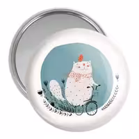 آینه جیبی خندالو طرح گربه کد 5158