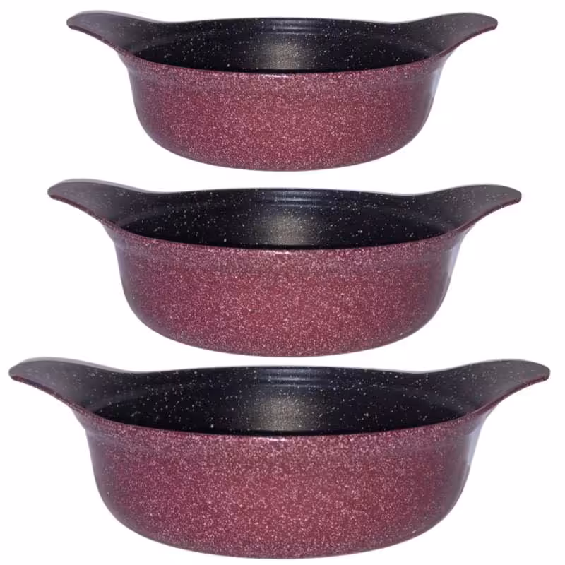 سرویس تابه 3 پارچه چدن گرانیت