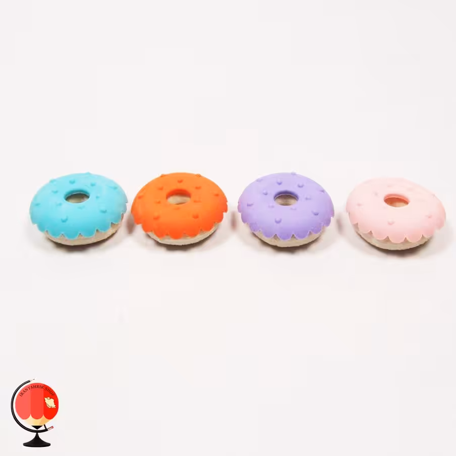 پاک کن فانتزی طرح دونات بسته 4 عددی