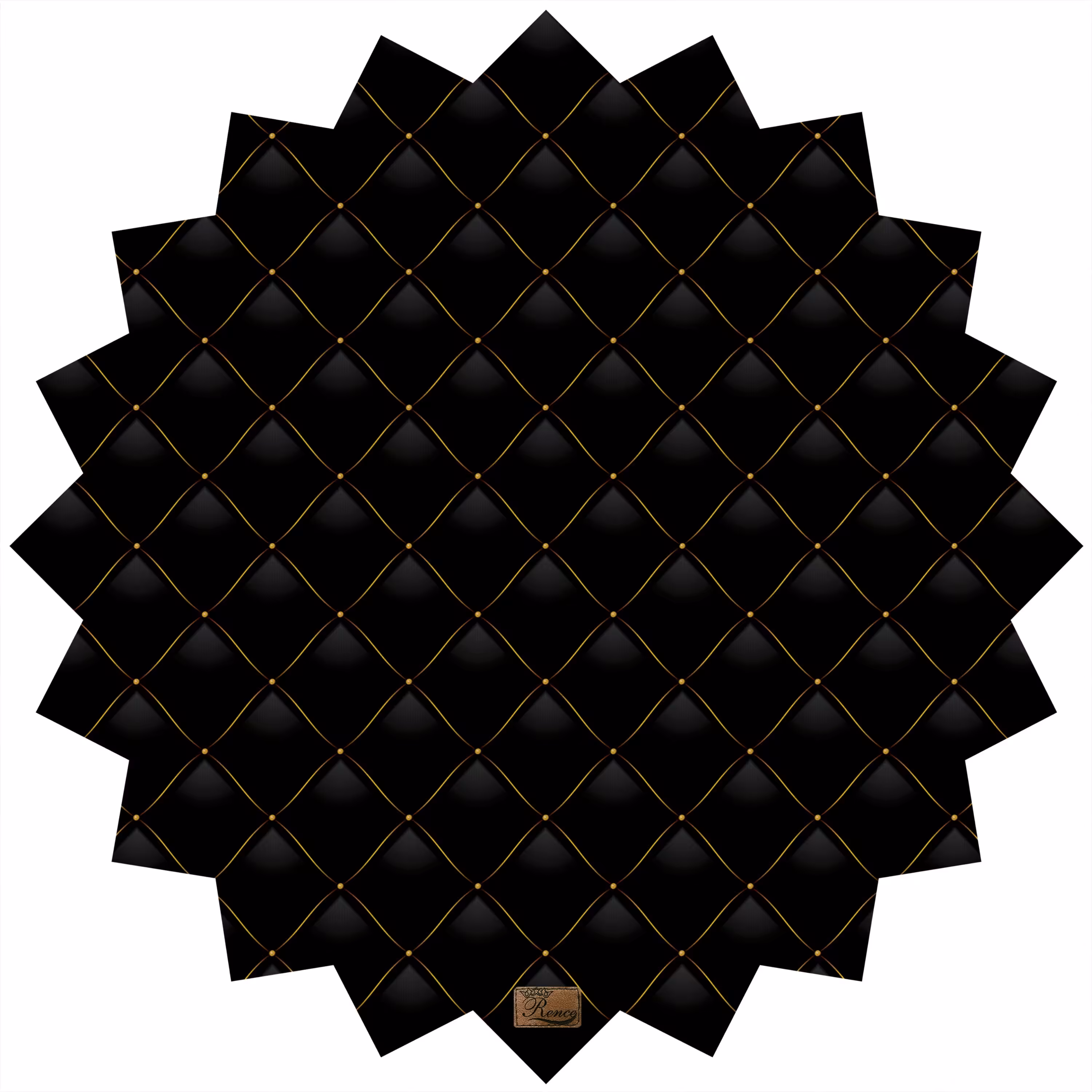 رومیزی مخمل طرح مشکی سایز 90 در 95 مدل T6-90 شرکت رنس