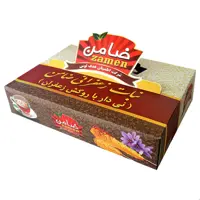 نبات نی دار روکش دار زعفرانی ضامن - 900 گرم