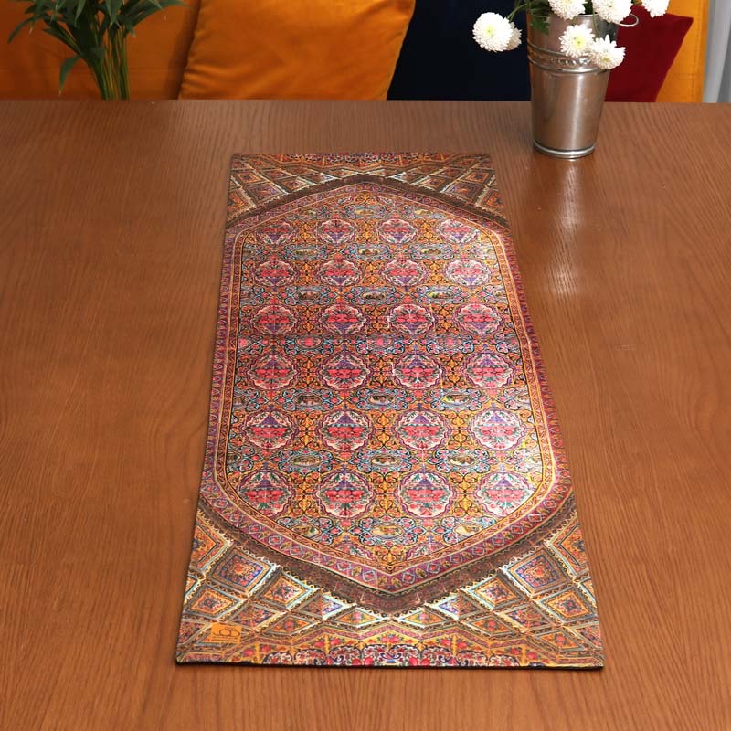 رانر مخمل کوبیده آستردوزی سایز 100 طرح مسجد نصیر الملک