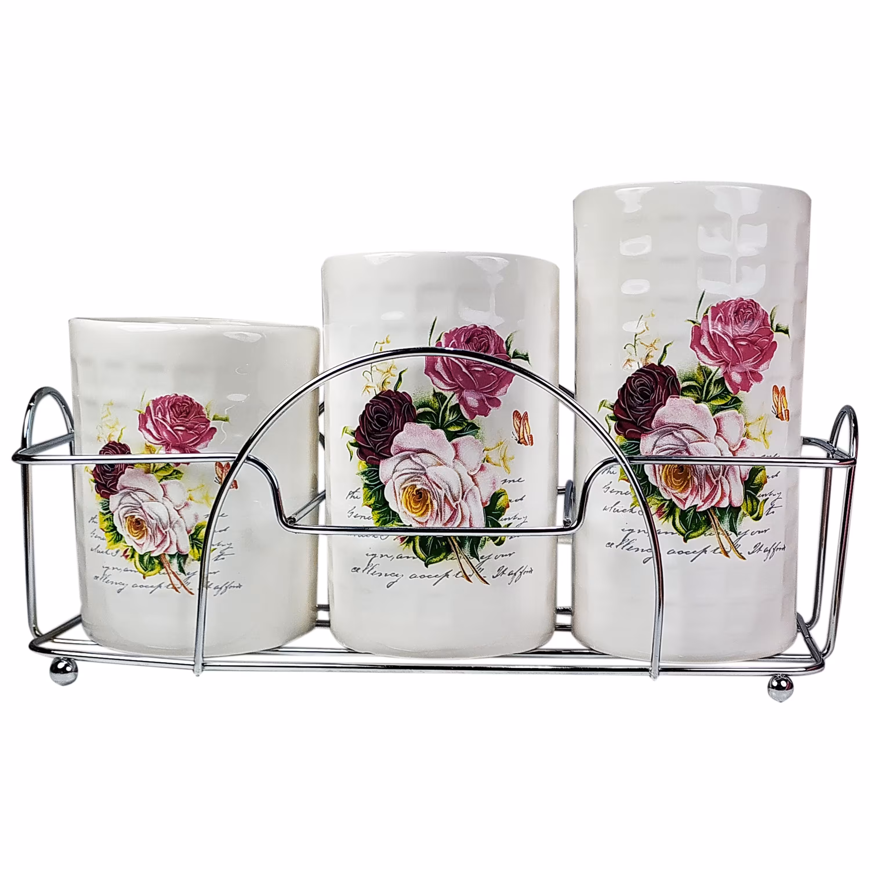 جاقاشقی سرامیکی  سه قلو مدل FLowers