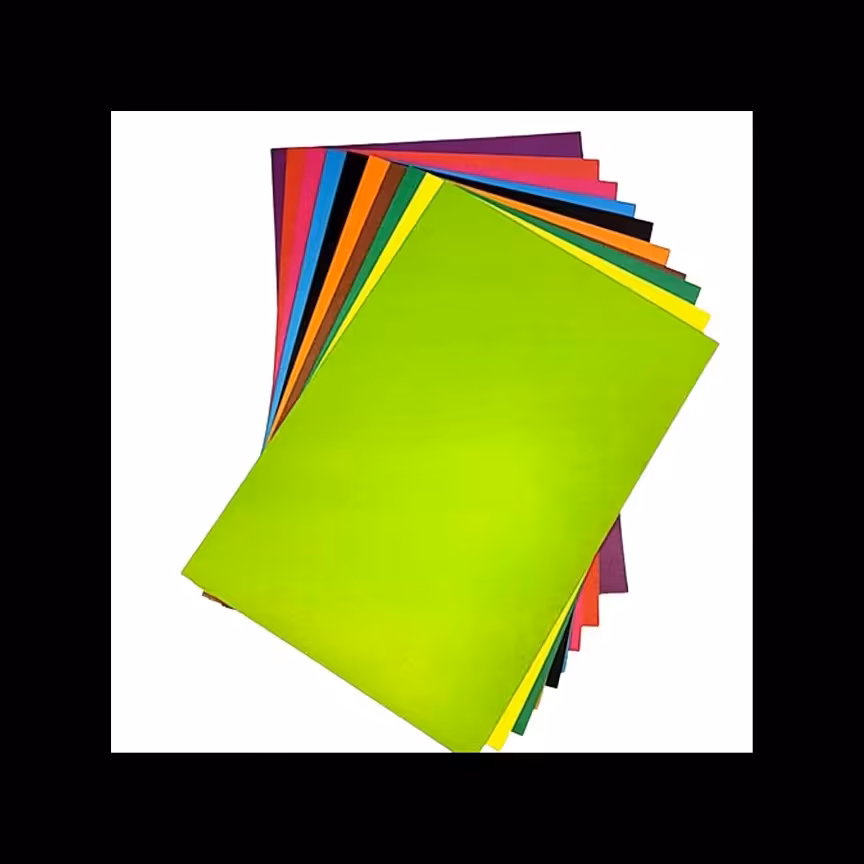 مقوا رنگی مهد کودکی بسته  10 رنگ 10 برگی