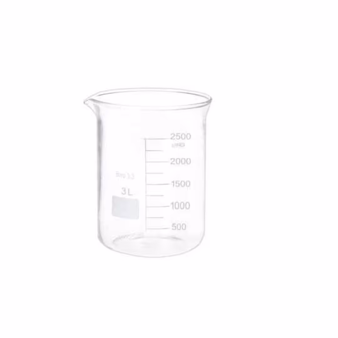 بشر شیشه ای 3 لیتری پیرکس قابل گرما آزمایشگاهی 