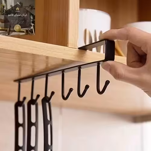 آویز کفگیر و ملاقه کابینتی فلزی