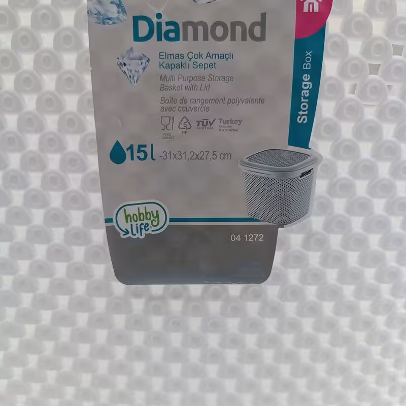 سبد درب دار 15 لیتری هوبی لایف مدل 04.1272