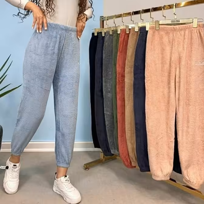 شلوارزنانه تدی وارداتی فری سایز از سایز 36 تا 46