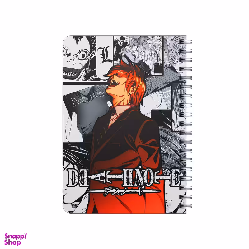 دفترچه یادداشت ۸۰ برگ بامبیلیپ مدل چوبی طرح انیمه دفتر مرگ کد 5041459