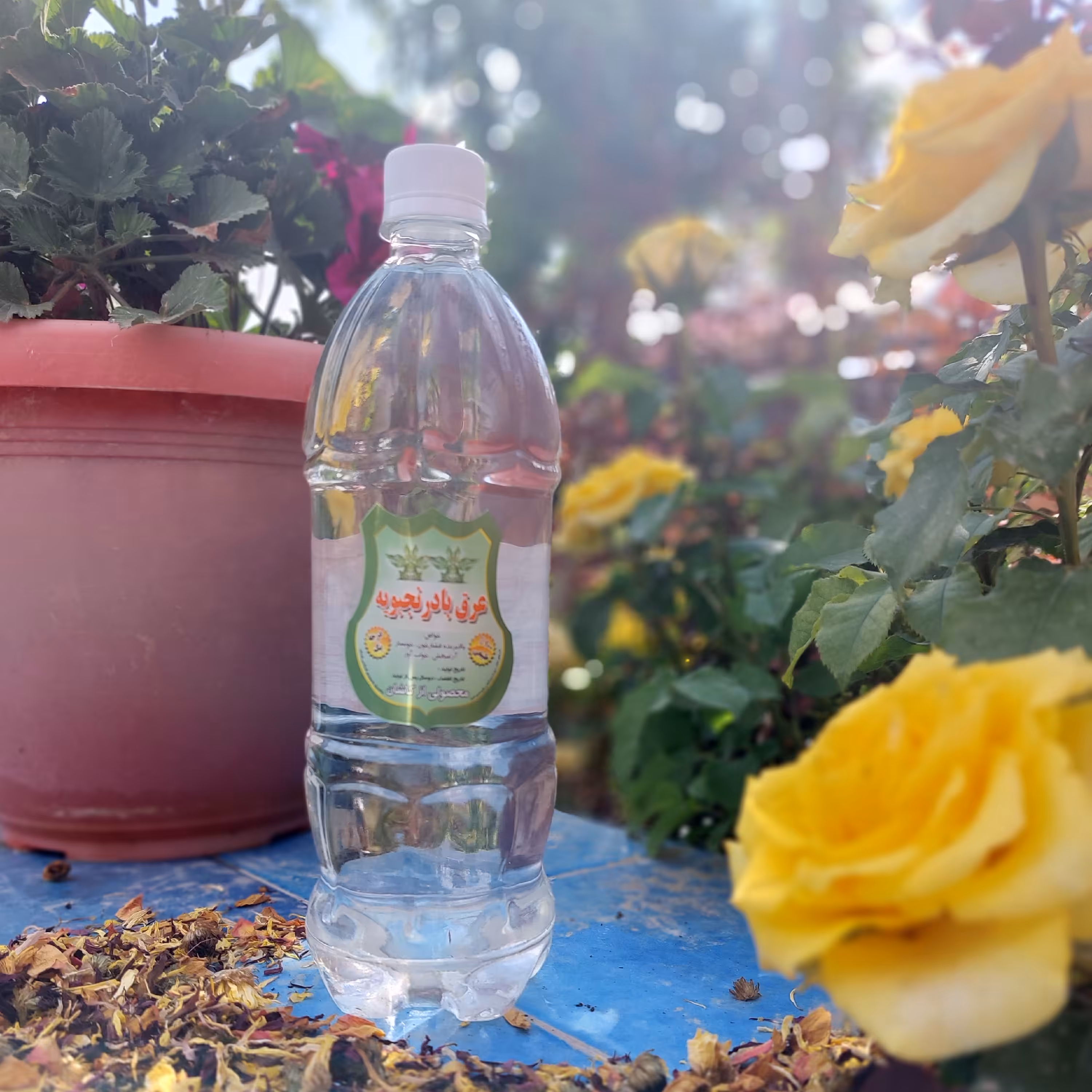 عرق بادرنجبویه خالص و طبیعی (یک لیتری)