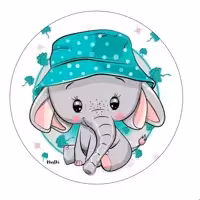 چراغ خواب دیواری اتاق کودک طرح فیل(پس کرایه)