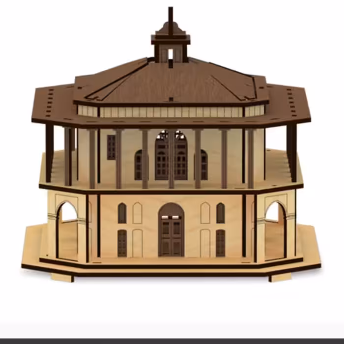 پازل چوبی سه بعدی چهلستون قزوین 98 تکه

