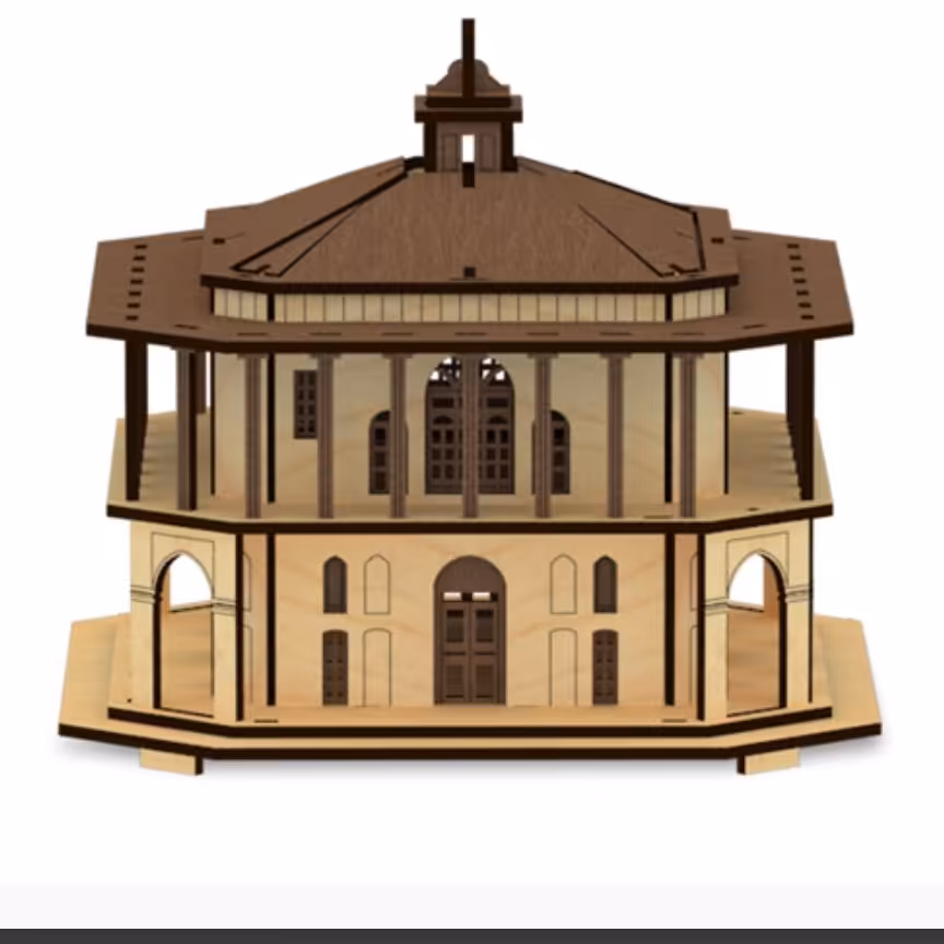 پازل چوبی سه بعدی چهلستون قزوین 98 تکه

