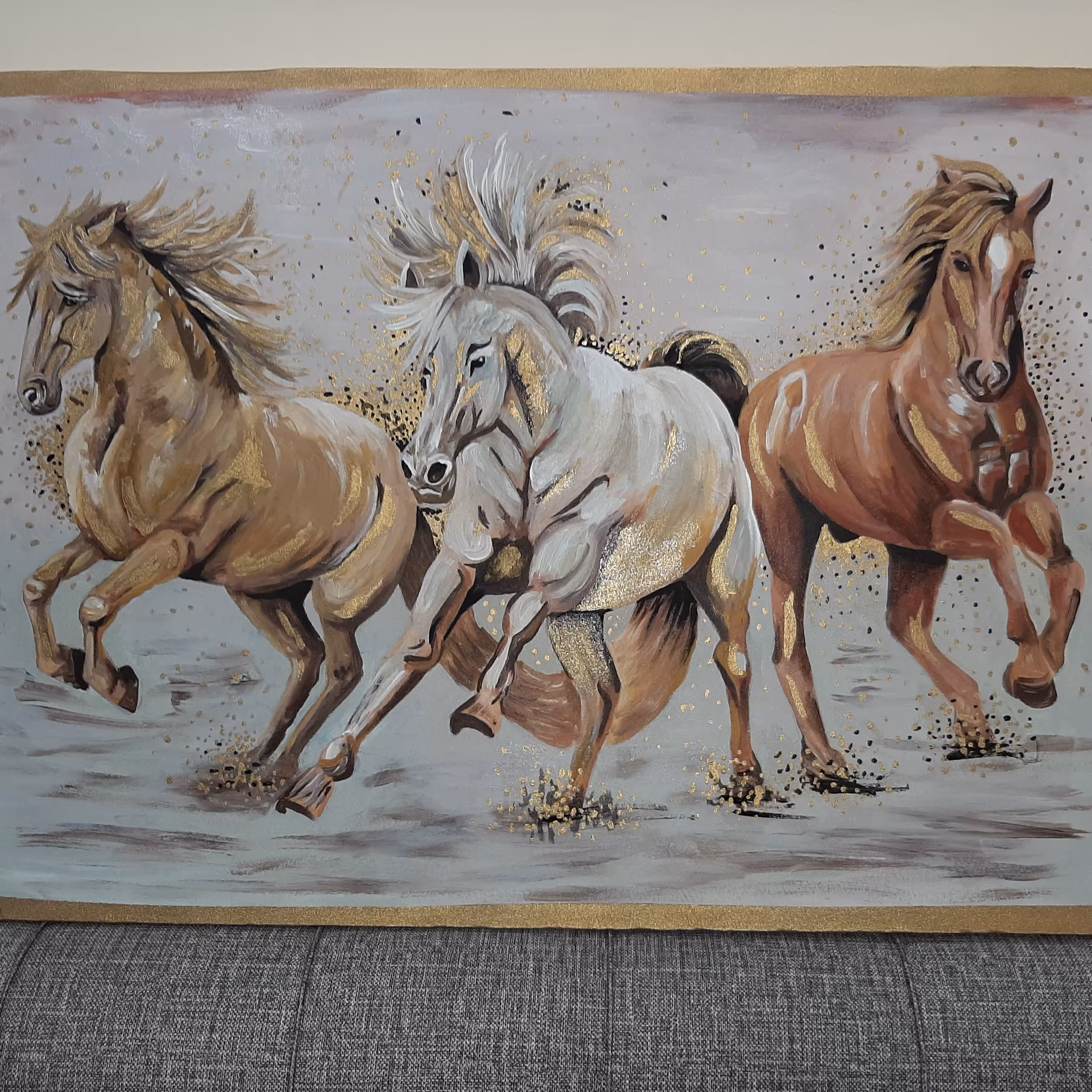 تابلو 3 اسب مدرن