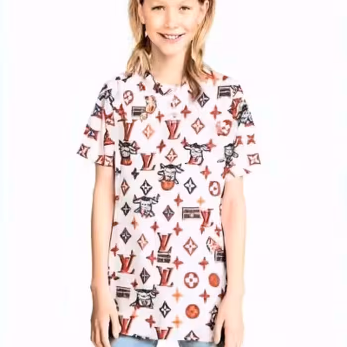 تیشرت تک خارجی دخترانه وپسرانه جنس نانو سایزبندی5تا10سال