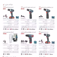 دریل شارژی 12 ولت رونیکس مدل 8012