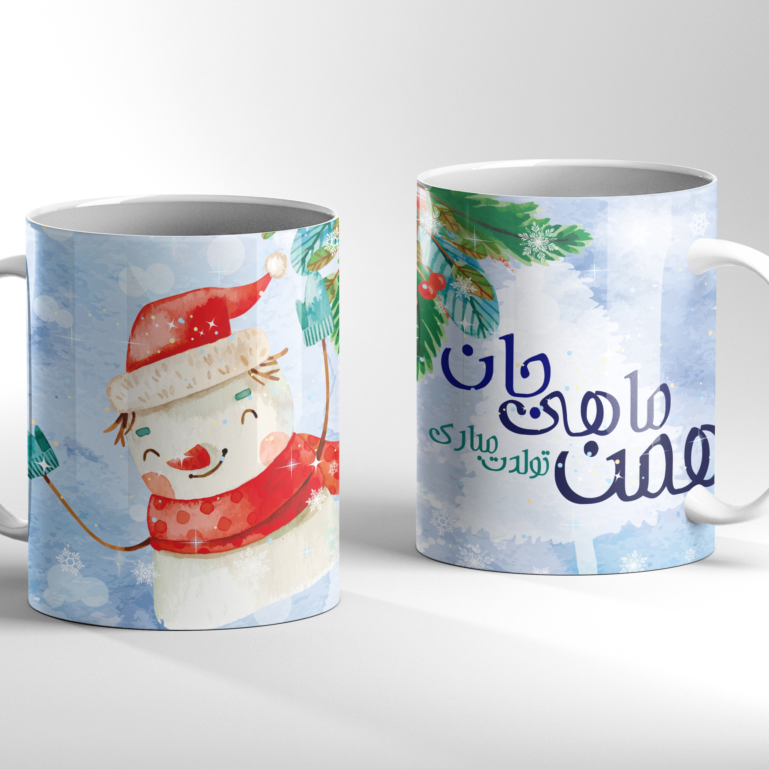 لیوان سابلیمیشن طرح تبریک تولد