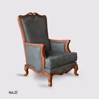 مبل یک‌نفره نئوکلاسیک لیونا (سبز زیتونی)