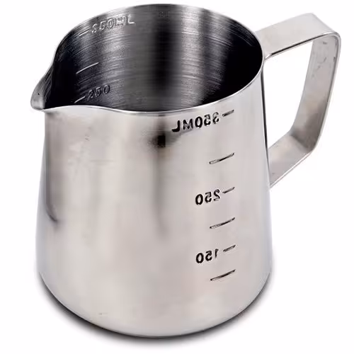 پیچر 350 میلی ساده استیل ( ابزار دم آوری قهوه )