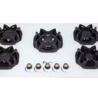 اجاق گاز صفحه ای پاپیتال شیشه ترک سفید مدل G6