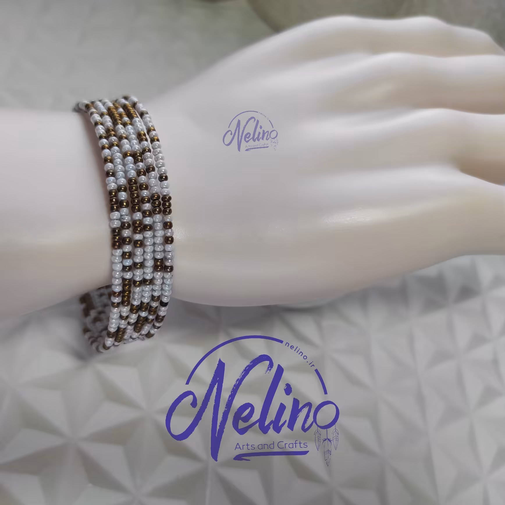 دستبند النگویی  رزگلد