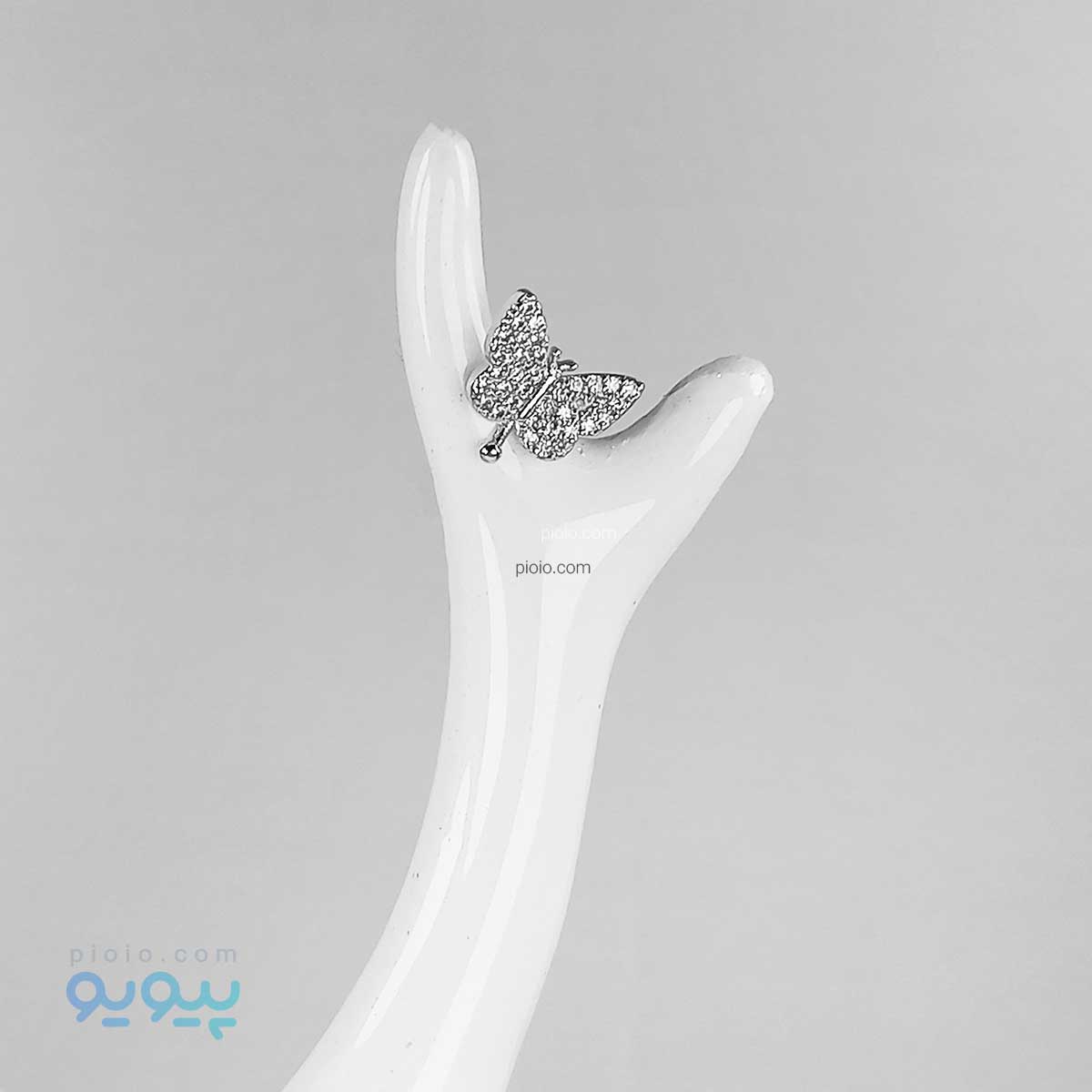 گوشواره لاله گوش طرح پروانه