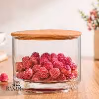 شکلات خوری اکرلیک یک طبقه درب چوبی لیمون کد 2178