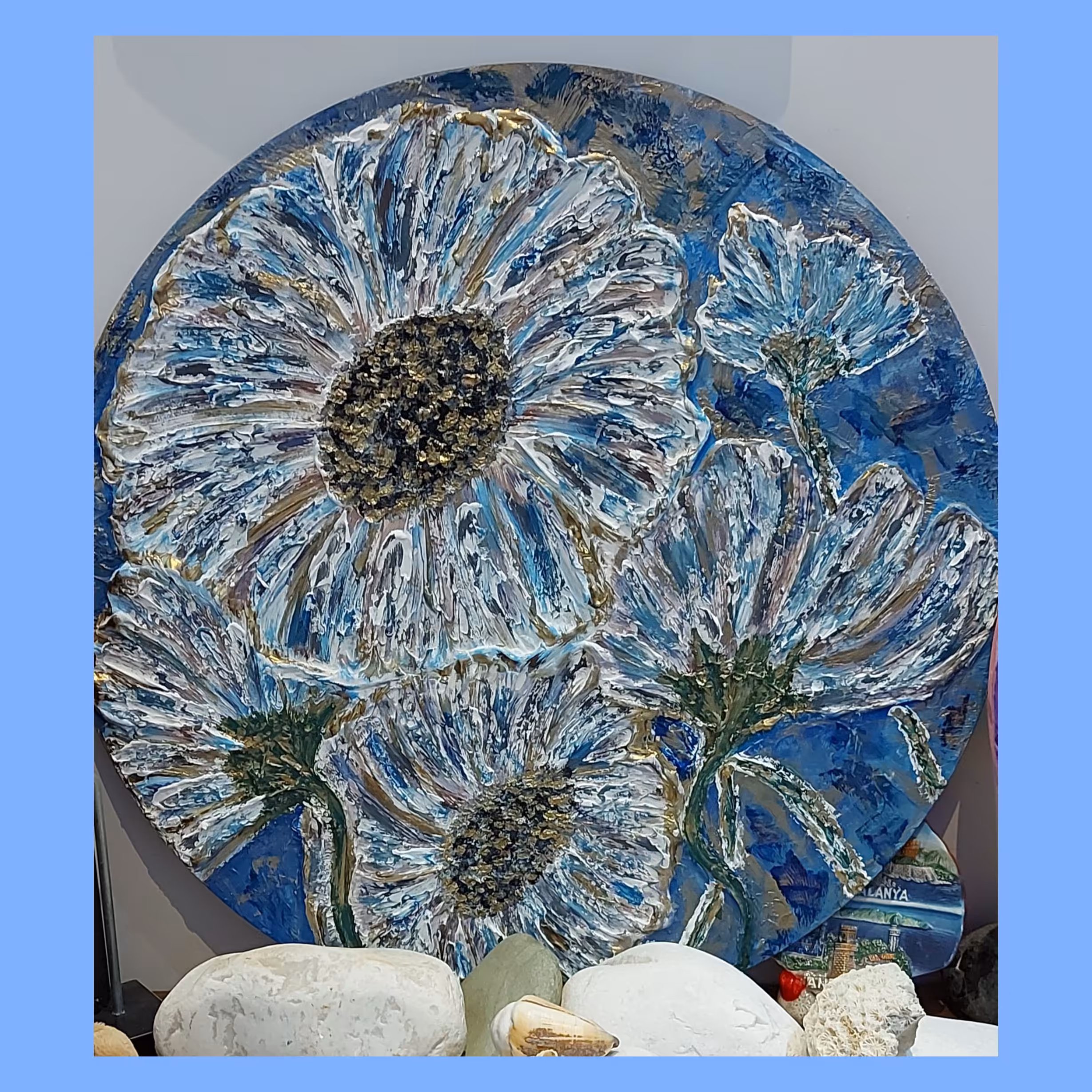 تابلو دکوراتیو دیواری و رومیزی نقش برجسته پتینه ورق طلا