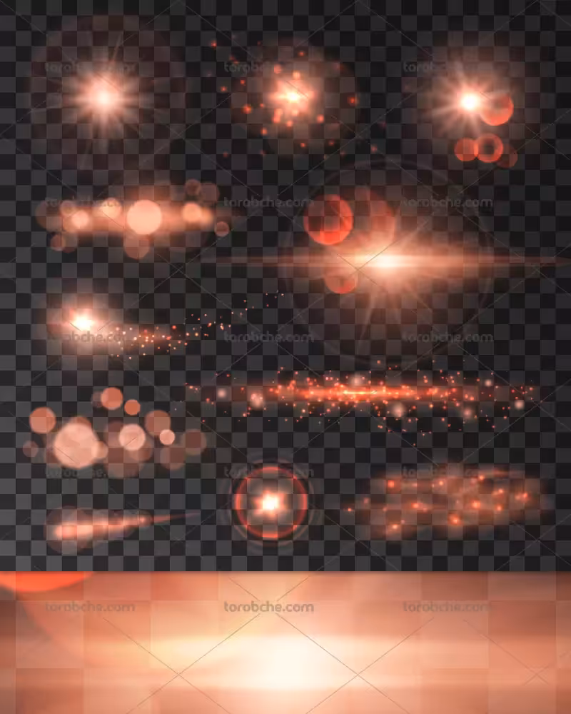 وکتور افکت نور قرمز | گرافیک با طعم تربچه