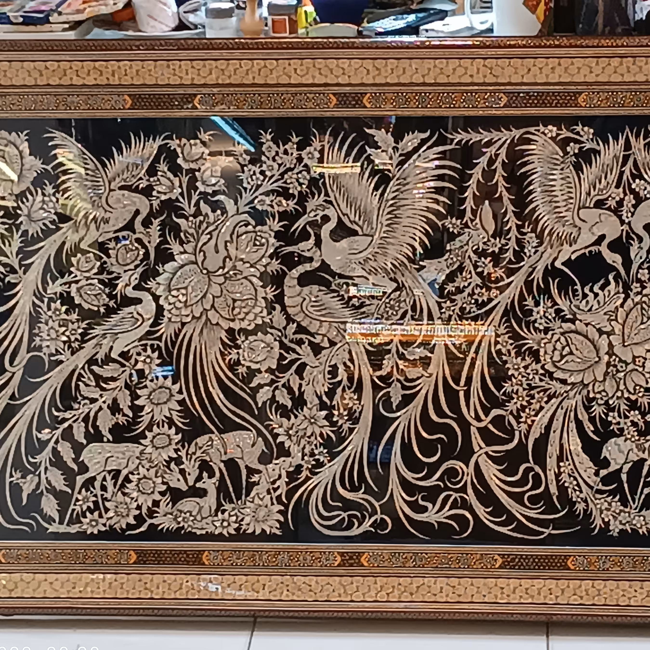 تابلو  تمام خاتم و قلمزنی 