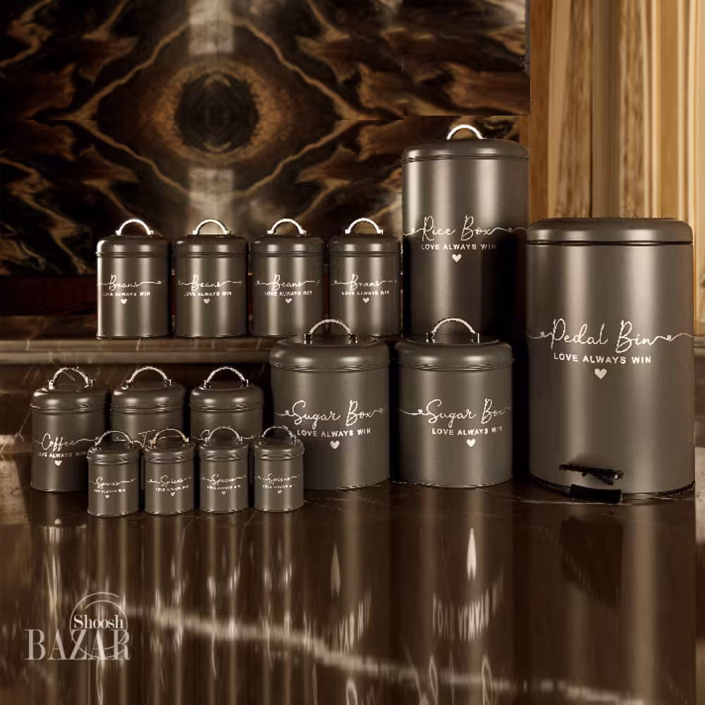 سرویس آشپزخانه 1 15 پارچه بی وی کی مدل love کد 805685