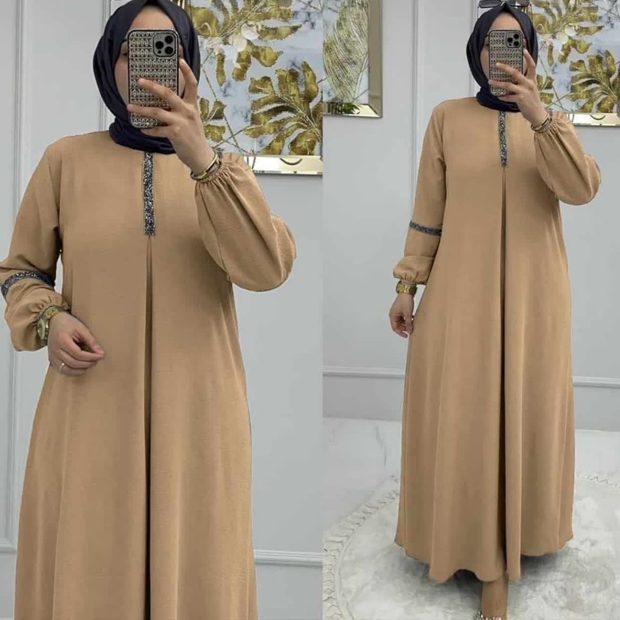مانتو عبا بلند تبر و بادی گرم بالا ارسال رایگان شیک
