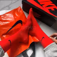 جوراب ساقدار نایک قرمز نخ پنبه فری سایز