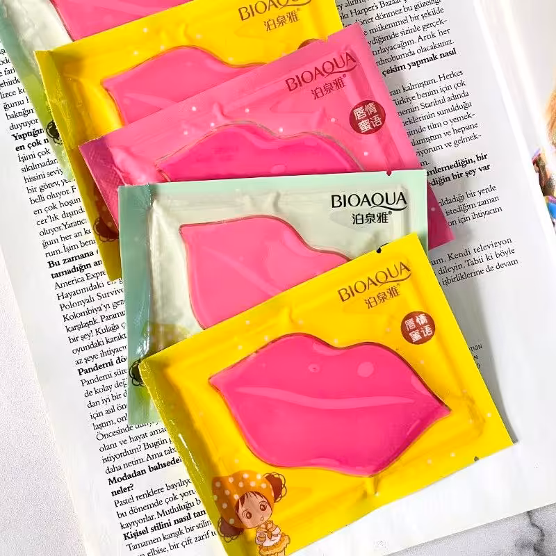 ماسک لب ورقه ای بیوآکوا،ضد خشکی و پوسته پوسته شدن لب،قابل استفاده تا 3بار