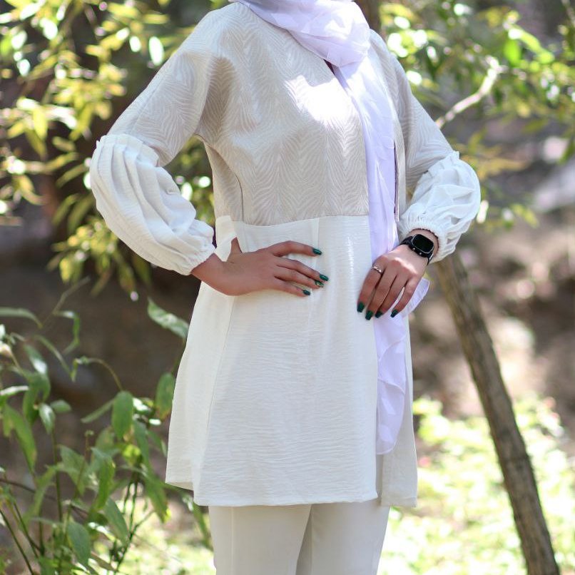مانتو  ژاکارد ترک و ابروبادی