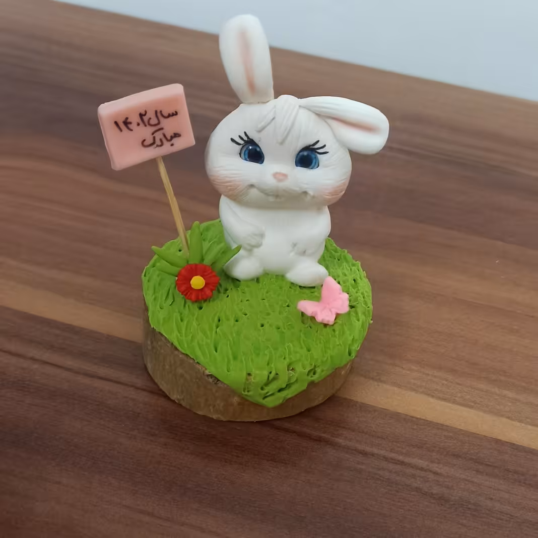 مجسمه خمیری خرگوش کد1