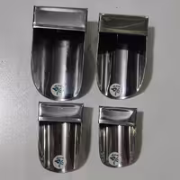 سرتاس 4 تایی استیل کوچک ارتفاع هاش حدودا 5و6و7و8 سانت عرض هاش حدودن 3 و3ونیم و 4 و 5