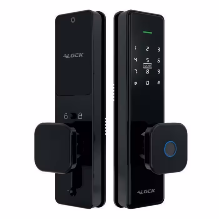 دستگیره دیجیتال هوشمند alock الاک مدل s350 پلاس  مشکی